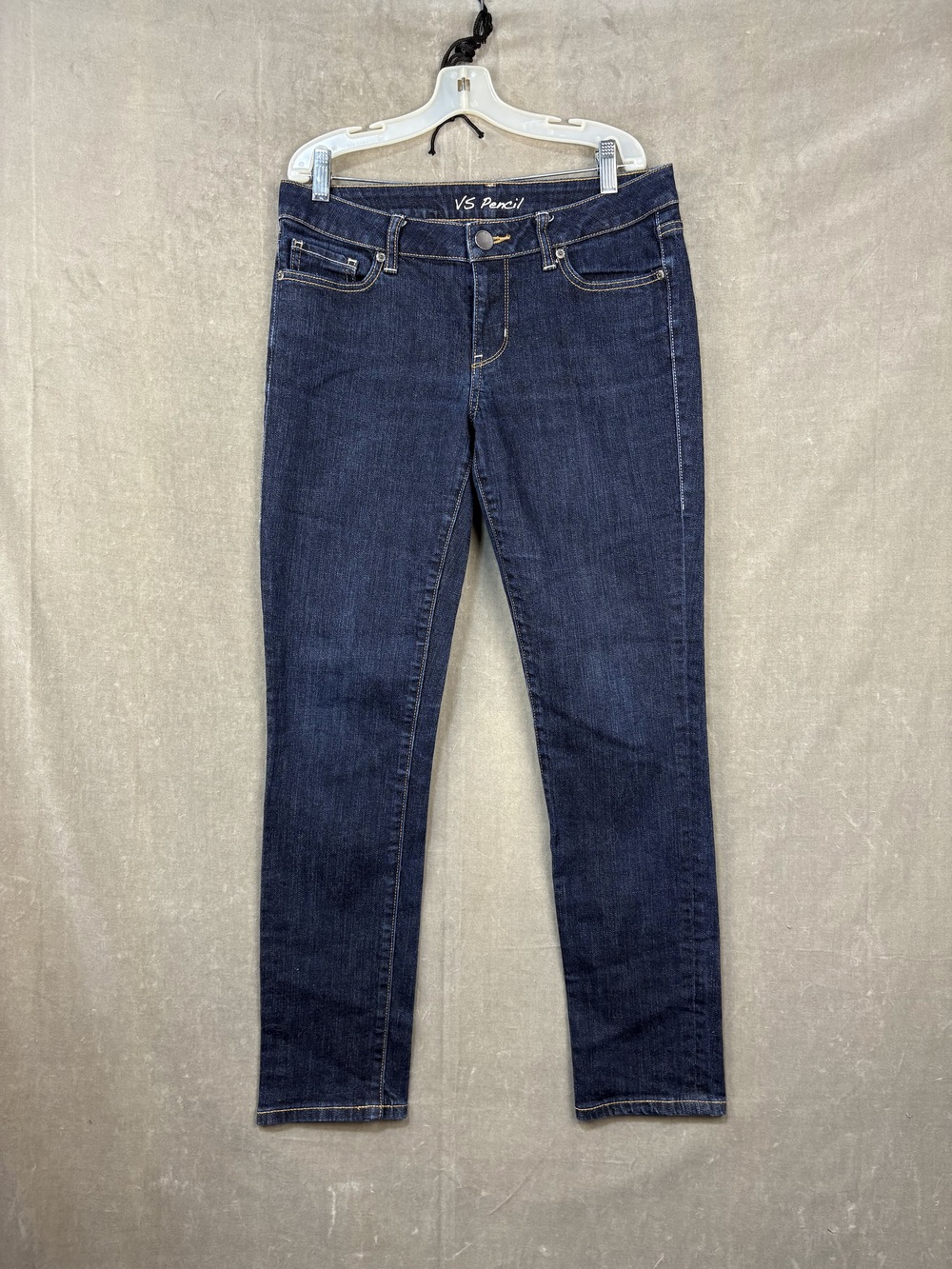 VS Pencil Women's Skinny Jeans Dark Wash Blue Size 6 Pre-Owned Slim Fit